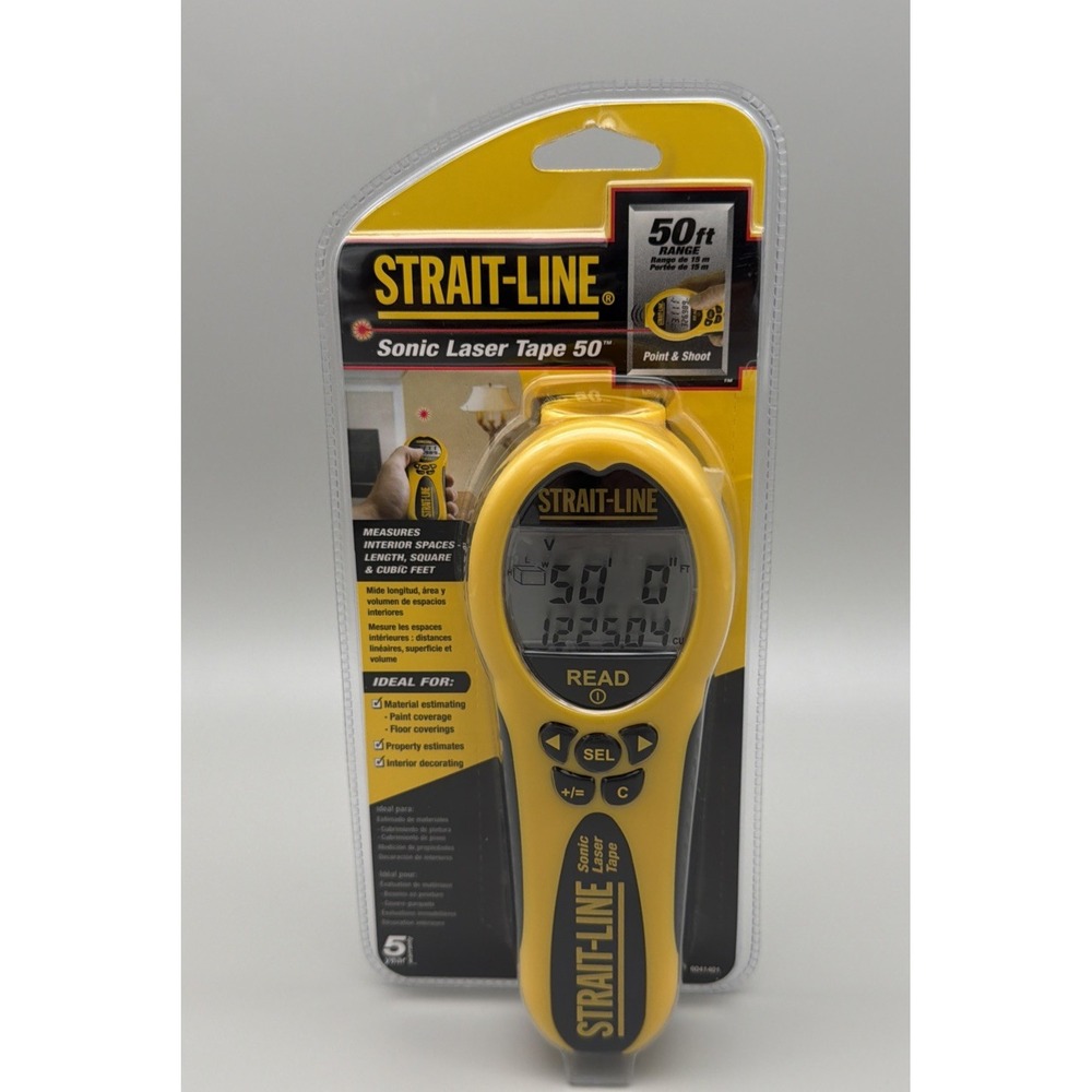 Strait-Line laser level 64001. New in sealed package. compact laser leveling too